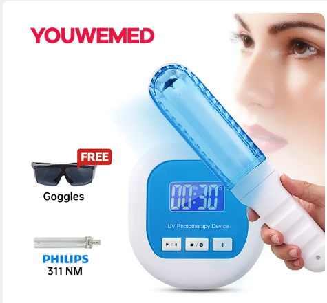 Youwemed Handheld UV Phototherapy Lamp - Home UVB Treatment